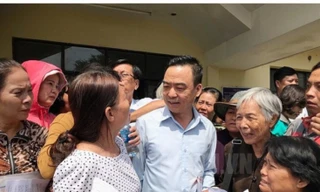 Trưởng Ban tiếp công dân Trung ương Nguyễn Hồng Điệp với bà con Thủ Thiêm