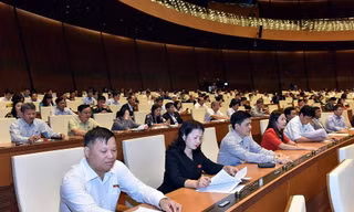 Quốc hội thông qua Nghị quyết phê chuẩn Hiệp định CPTPP. Ảnh Như Ý
