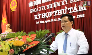 Tân Phó chủ tịch UBND tỉnh Nguyễn Khắc Thận. Ảnh: Báo Thái Bình
