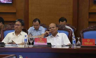 Ông Đỗ Văn Đương tại hội nghị trực tuyến sáng nay. Ảnh LD