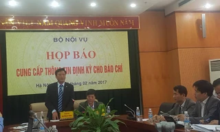 Bộ Nội vụ tổ chức họp báo định kỳ