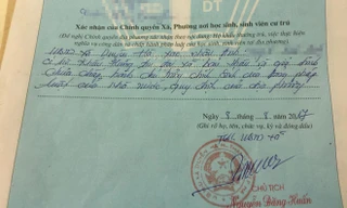 "Bút phê" được Chủ tịch UBND xã Duyên Hà (Thanh Trì, Hà Nội) ký đóng dấu