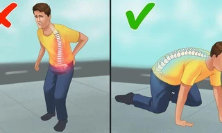 Nếu gặp các vấn đề với lưng, bạn có thể thử... đi bằng 4 chân