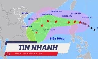 TIN NHANH: Bão Yinxing vào biển Đông khi nào?