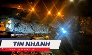 TIN NHANH: 8 người thương vọng vụ sạt lở mỏ than, 100 người đang tìm kiếm nạn nhân mất tích