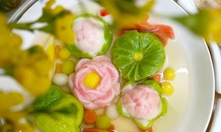 Đẹp mắt chè trôi nước nghệ thuật cúng rằm tháng Chạp