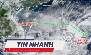 TIN NHANH: Chuyên gia nói về sự dị thường của bão Trà Mi khi vào Biển Đông