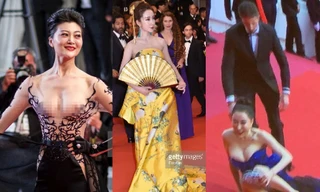 Loạt sao Hoa ngữ 'khoe thân' vẫn 'thộn mặt' trên thảm đỏ Cannes
