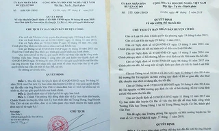 Quyết định cưỡng chế đất sai, Chủ tịch huyện xin lỗi dân