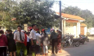 Khu vực phát hiện thi thể bé sơ sinh.