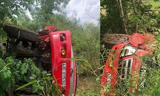 Hiện trường vụ tai nạn.