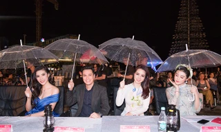 Hoa hậu Kỳ Duyên tái ngộ Á hậu Huyền My trong đêm mở màn "Người đẹp Thời trang" tối 28/8.