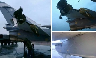 Phóng viên tung ảnh máy bay Nga bị vỡ đuôi, bác tuyên bố của quân đội