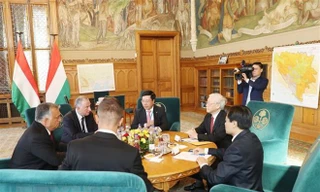 Tổng Bí thư Nguyễn Phú Trọng hội đàm riêng với Thủ tướng Hungary Viktor Orban.
