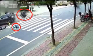 Hiện trường vụ lốp xe tải gây tai nạn thương tâm.