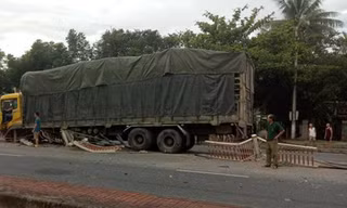 Hiện trường vụ tai nạn.