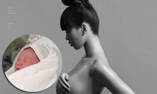 Hé lộ hình ảnh đầu tiên về con gái đầu lòng của siêu mẫu Hà Anh