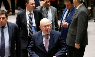 Đại sứ Nga tại Liên Hợp Quốc Vasily Nebenzya. Ảnh: RT