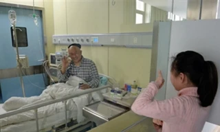 Bé Zhenzhen nỗ lực tăng cân để hiến tuỷ cứu cha. Ảnh: SCMP