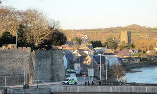 Sông Teifi, nơi thi thể của bé Kiara được tìm thấy. Ảnh: AP