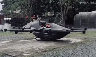 Nhà phát minh Philippines thử nghiệm xe bay lai drone