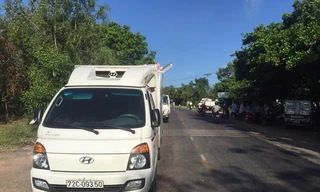 Hiện trường vụ tai nạn.