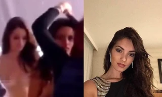 Thí sinh Hoa hậu Pháp bị lộ ngực trần trên sóng truyền hình