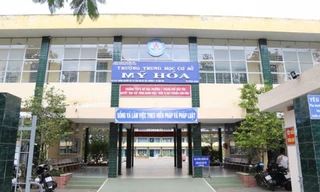 THCS Mỹ Hóa- nơi Hoa hậu Trái đất 2018 theo học năm học 2011-2012