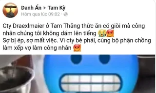Hình ảnh giòi bò lúc nhúc trong dĩa cơm của công nhân khiến nhiều người bức xúc. Ảnh chụp từ clip.