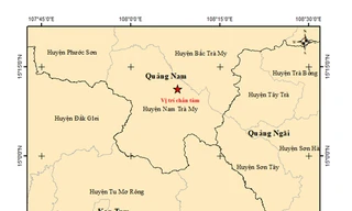 Xảy ra động đất tại huyện miền núi Quảng Nam