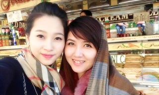 Hoa hậu Thu Thảo khoe chị gái không kém phần xinh đẹp