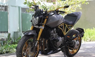 Tận thấy Honda Hornet 600 mạ vàng 24k ở Việt Nam