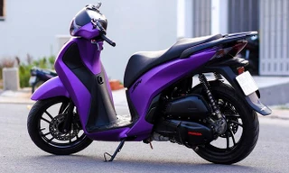 Honda SH 2013 sơn màu tím nhám như siêu xế Lamborghini