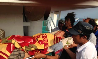 Ngư dân bị nạn.