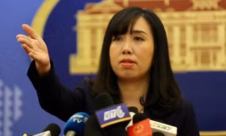 Người Phát ngôn Bộ Ngoại giao Việt Nam Lê Thị Thu Hằng.