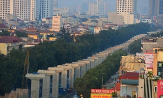 Cận cảnh tiến độ dự án đường sắt trên cao Hà Nội