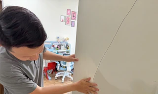 Yêu cầu kiểm tra vụ hàng trăm căn hộ nứt tường nghi do rung chấn động đất