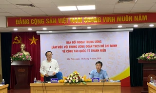 Trưởng ban Đối ngoại T.Ư Hoàng Bình Quân chủ trì buổi làm việc với T.Ư Đoàn