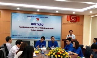 Bí thư T.Ư Đoàn Nguyễn Ngọc Lương và Phó Bí thư Thành Đoàn Hà Nội chủ trì buổi hội thảo.