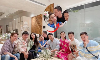 Mặc Hương Giang và S.T Sơn Thạch lo pose dáng, Kim Lý chỉ tập trung làm điều này với Hà Hồ