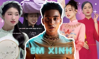 Sao Việt cùng bắt trend "Em Xinh" của MONO nhưng đến Hoa hậu Thùy Tiên thì lạ lắm