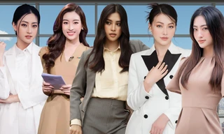 Thời trang công sở của Hoa hậu: Lương Thùy Linh phong cách, Đỗ Mỹ Linh nhẹ nhàng