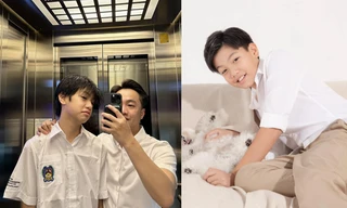 Subeo mới 13 tuổi đã cao "vượt mặt" Cường Đô La, thừa hưởng gien Hồ Ngọc Hà