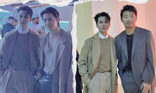 Anh Tú hội ngộ "Shang-Chi" Simu Liu và Suho EXO, netizen: "Nhân ba visual là đây"