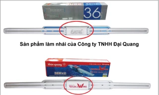Tạm giữ hơn nghìn bộ đèn huỳnh quang nhái thương hiệu Điện Quang