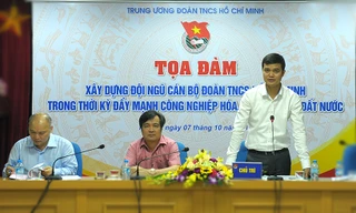 Bí thư T.Ư Đoàn Bùi Quang Huy phát biểu tổng kết toạ đàm
