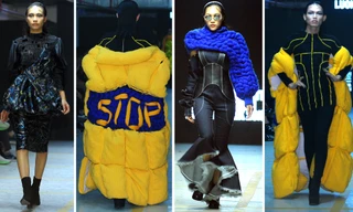 Sinh viên thiết kế thời trang phản ánh giao thông, môi trường