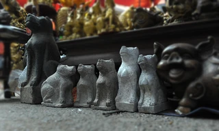 Cún đồng, cún đá lên ngôi chợ Viềng Hà Nội