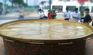 Chiếc bánh xèo có đường kính 3,68m