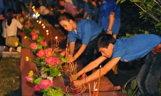Tuổi trẻ Thái Nguyên thắp nến tri ân anh hùng liệt sỹ